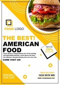 Free Fast Food Flyer Template In MS Word