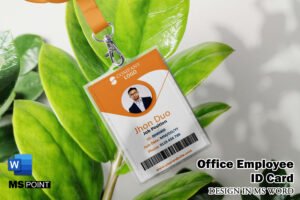 Office Employee ID Card Design