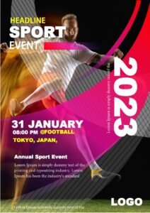 Sports Flyer Design Template In MS Word