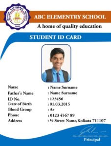 FREE Student ID Card Design Template in MS Word