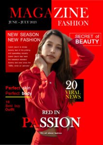 Fashion Magazine Cover Page Template Design In MS Word